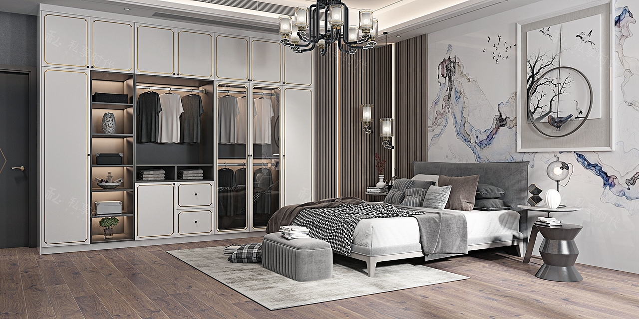 新中式高端全屋定制产品设计（图ZMTg5NTAzODEy） - 家装设计 - 站酷设计师私享时代原创素材 - 站酷ZCOOL