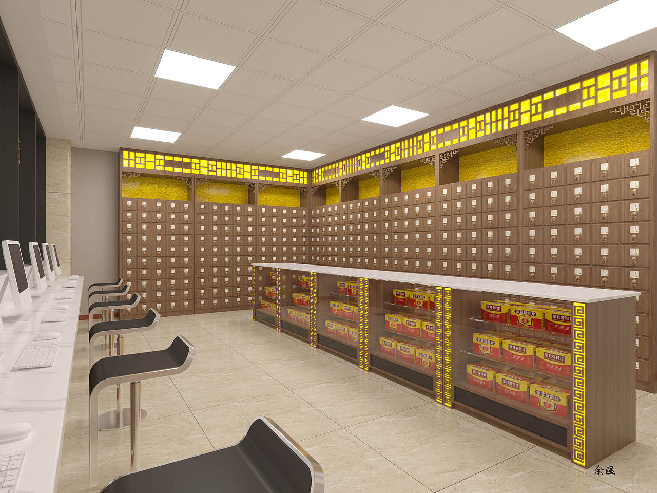 中医馆设计/融入新中式风格