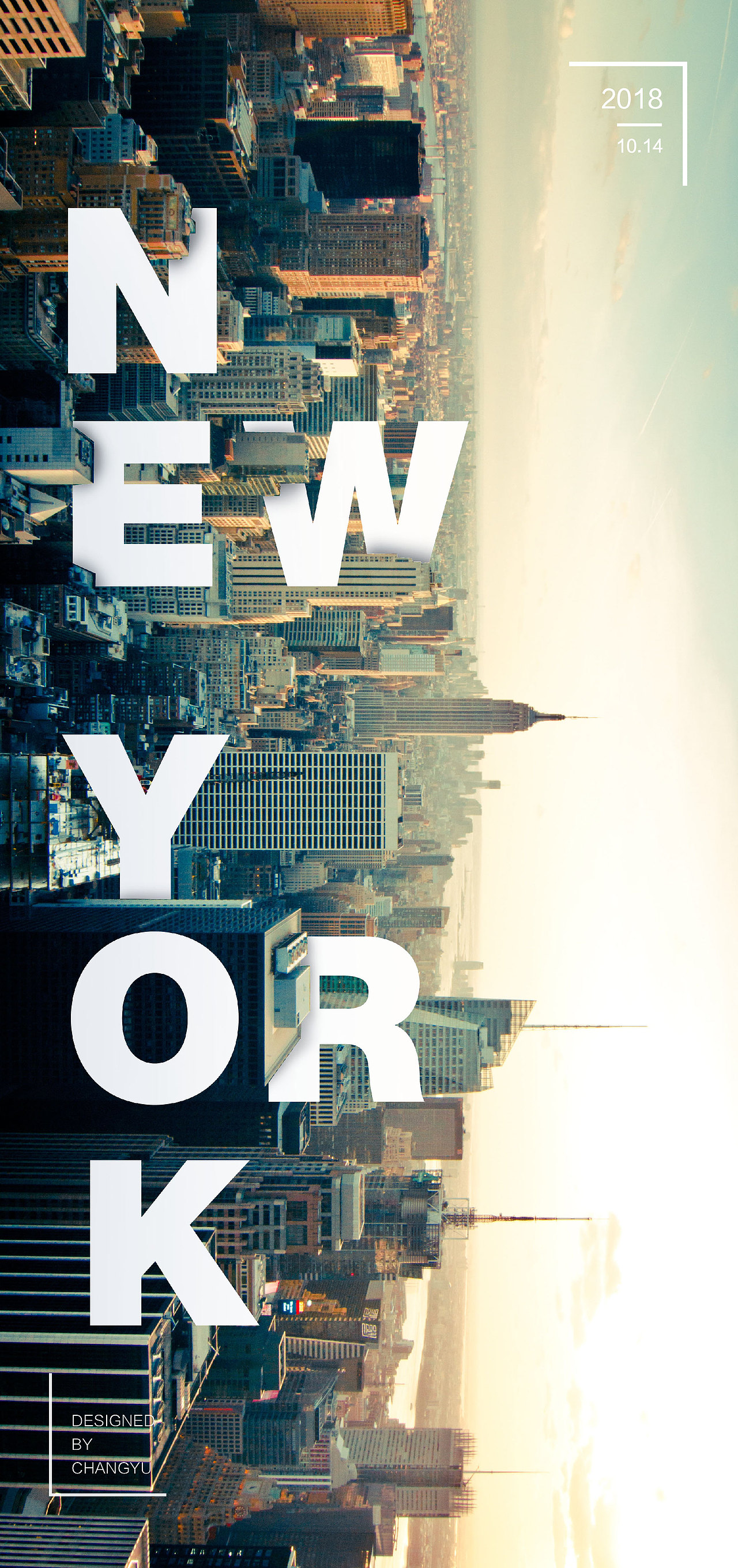 每日一练-NEW YORK 海报设计