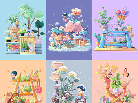 近期植物小场景作品