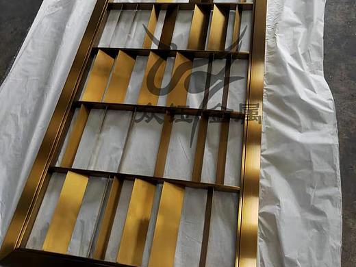 不锈钢激光屏风 创意钛金激光屏风隔断