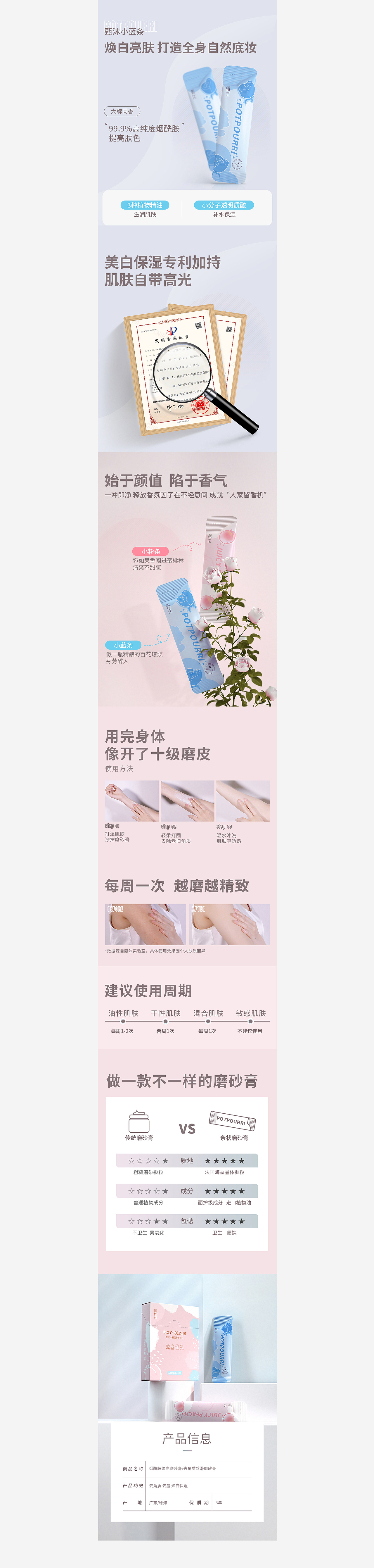 香氛沐浴磨砂膏天猫电商详情页设计C4D建模案例分享（图ZMjUwMTcwMzAw） - 电商 - 站酷设计师K创视觉原创素材 - 站酷ZCOOL