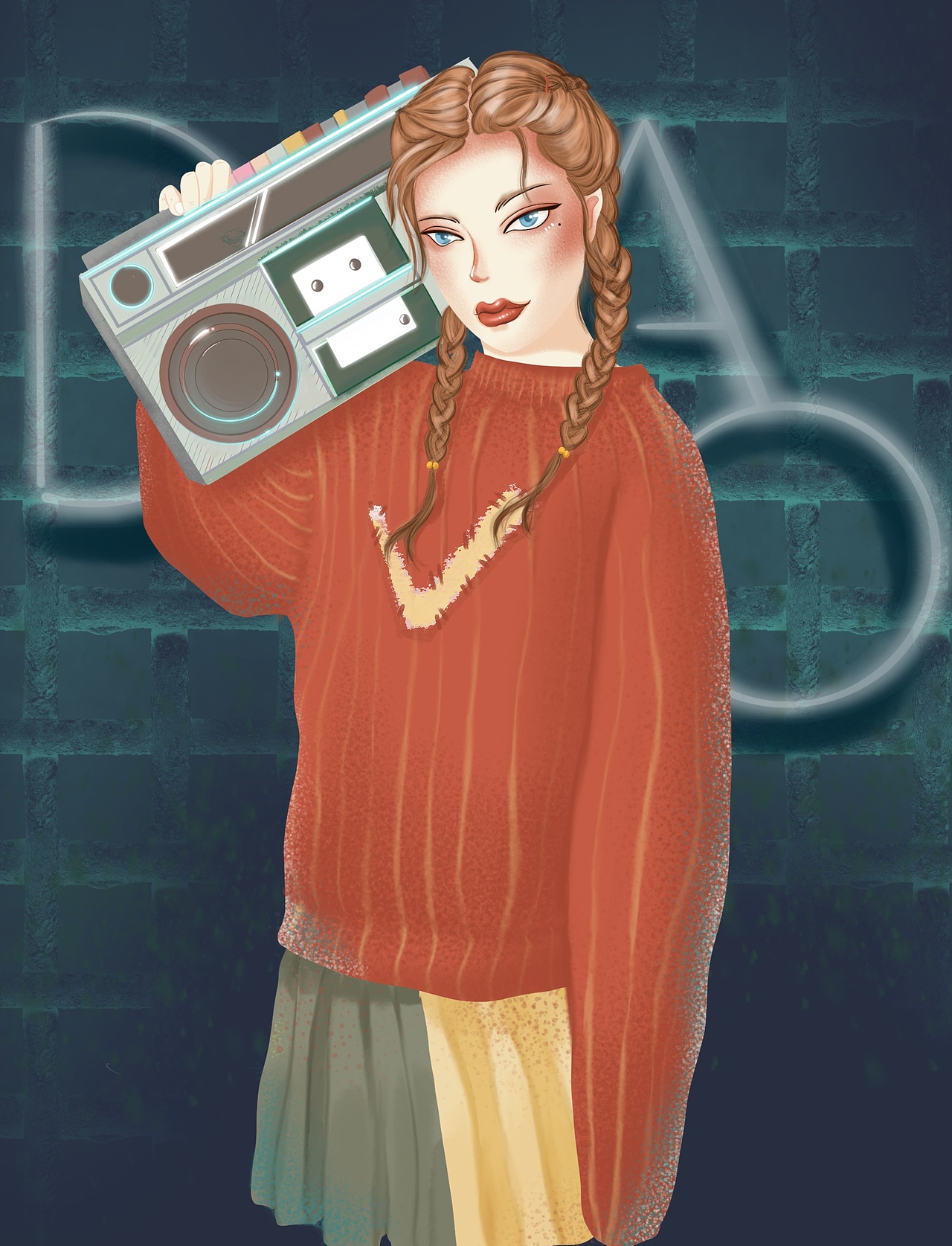 插画 女人（图ZMTk2NjQ1Njgw） - 商业插画 - 站酷设计师周亚宁原创素材 - 站酷ZCOOL