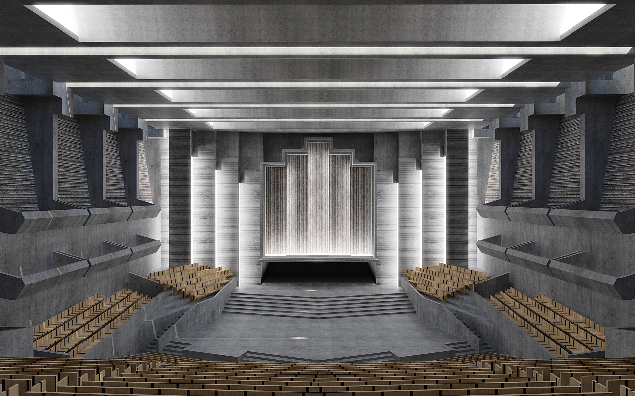 音乐厅|空间|建筑设计|周陈瑜 - 原创作品 - 站酷 (zcool)