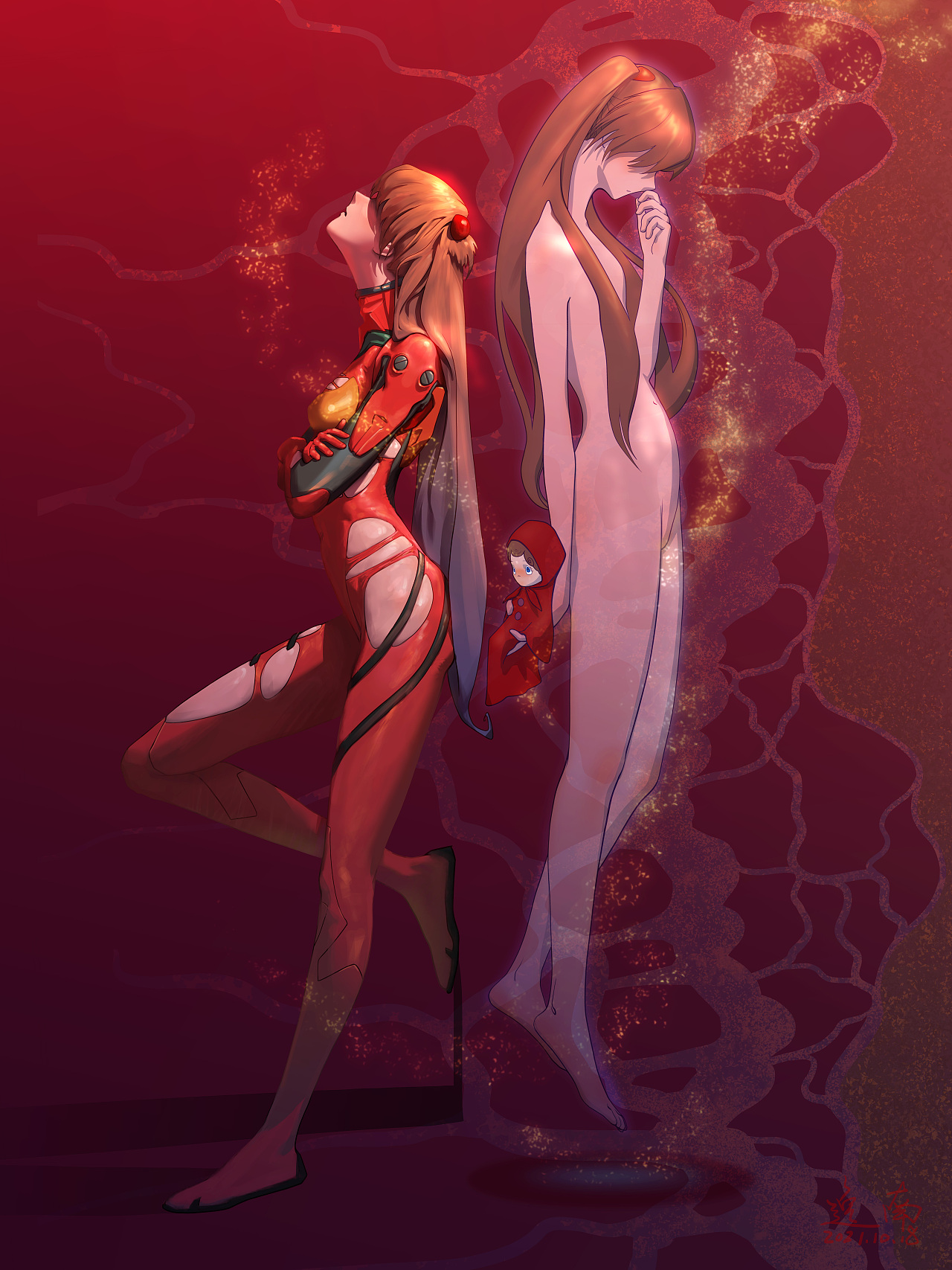 明日香の补完|插画|创作习作|_逸南_ - 原创作品 - 站酷 (zcool)