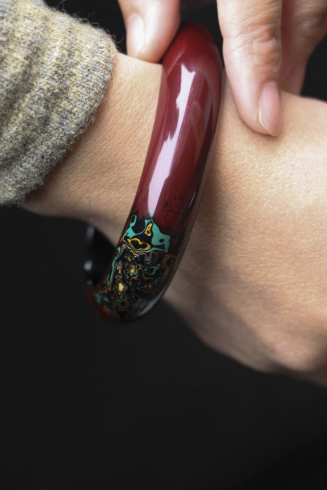 【漆陶大漆手镯】小物件大历史