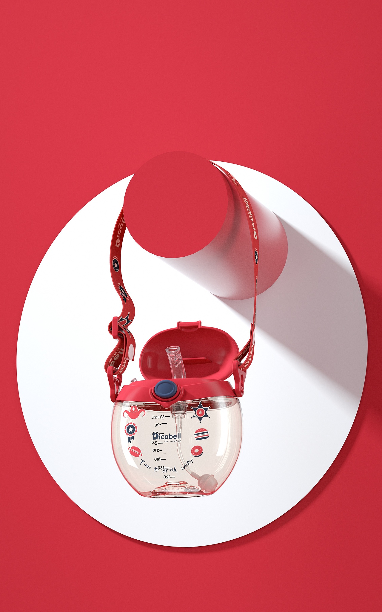 【母婴用品】dicobell迪可贝儿儿童水壶水杯详情设计