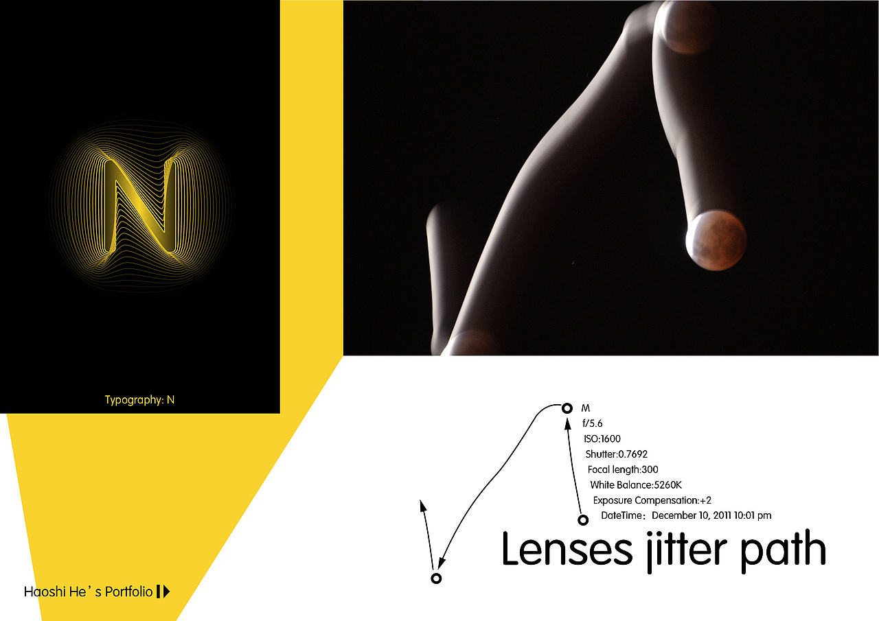 月全食主题概念摄影与字体设计