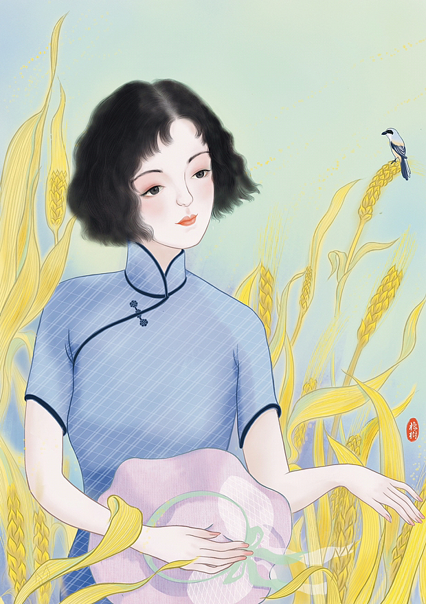 麦收（图ZMzMxNDAwODA4） - 艺术插画 - 站酷设计师是橡树Oak原创素材 - 站酷ZCOOL