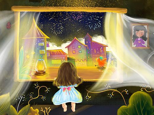 儿童插画，练习