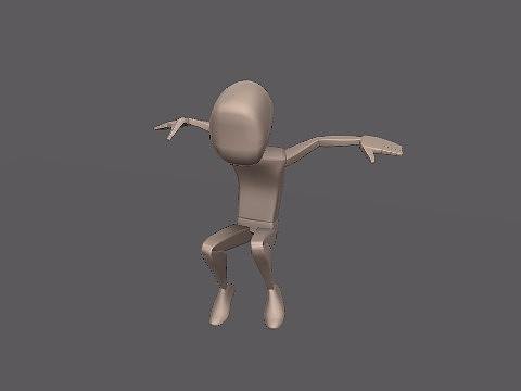 角色原地跳跃动画练习