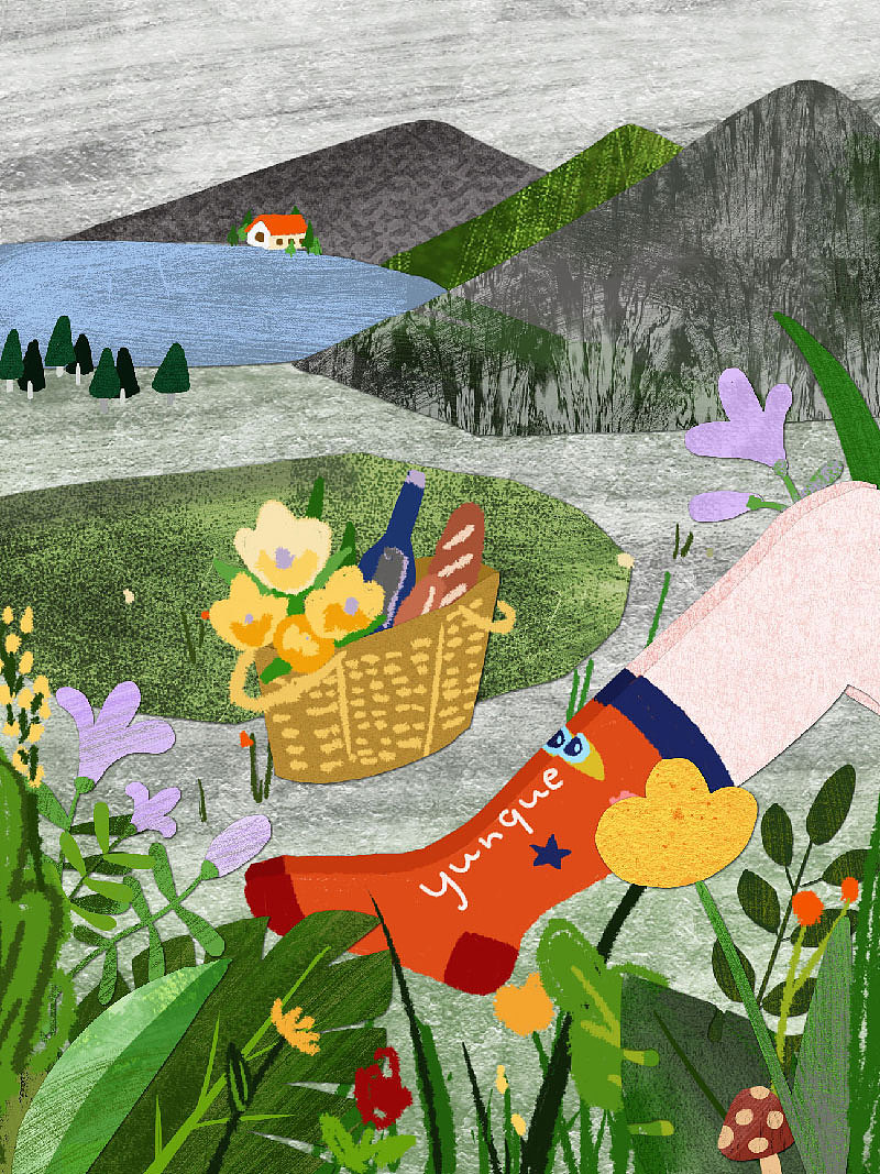 Flowers bloom in spring