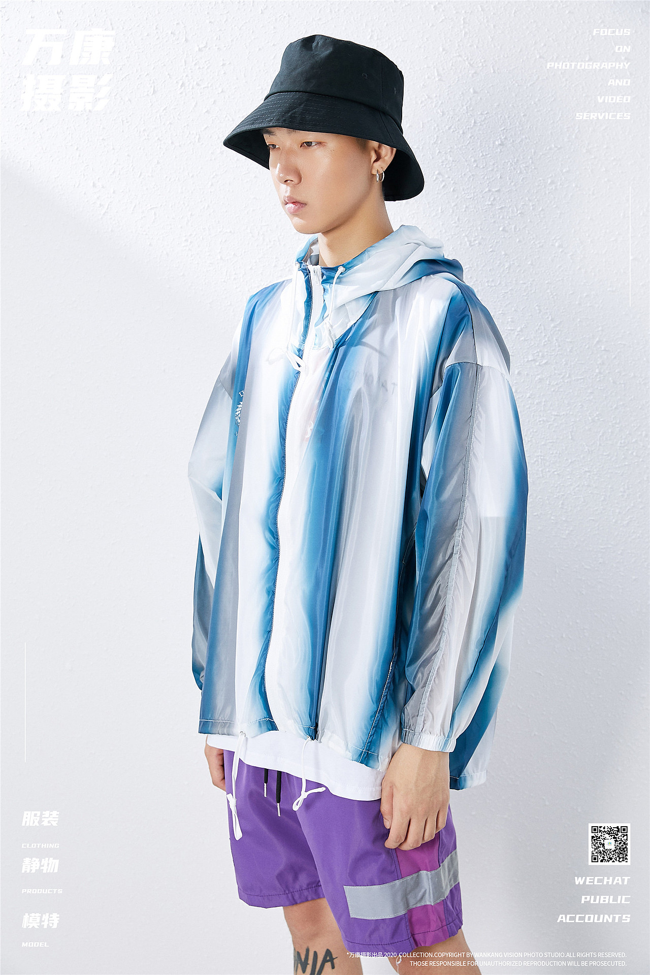 万康摄影 国内男女双模帽子拍摄