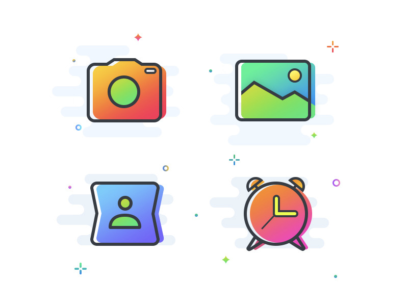 第四个月icon设计参考_是悦悦呢-站酷ZCOOL