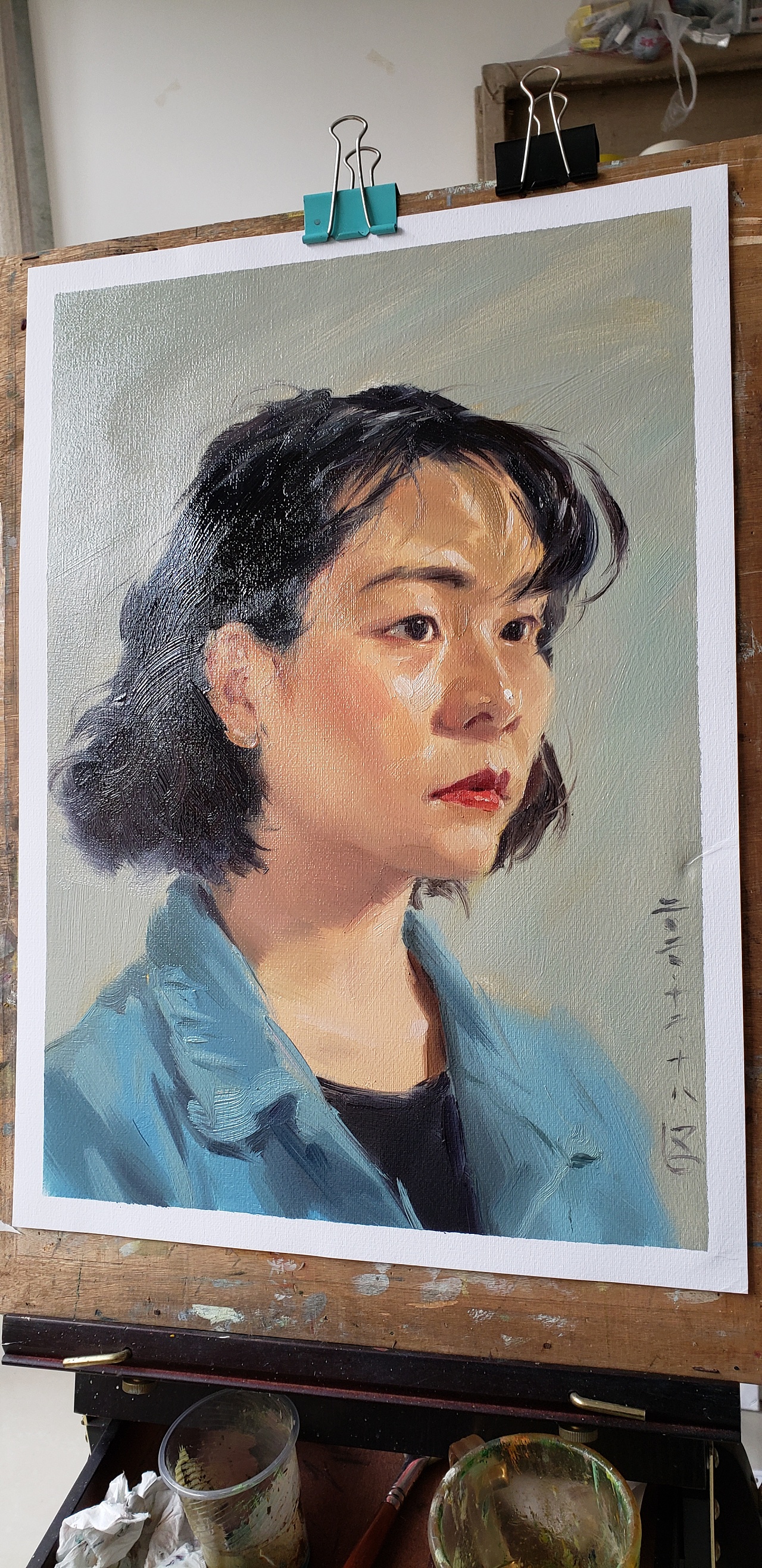 油画人像练习第31张四开