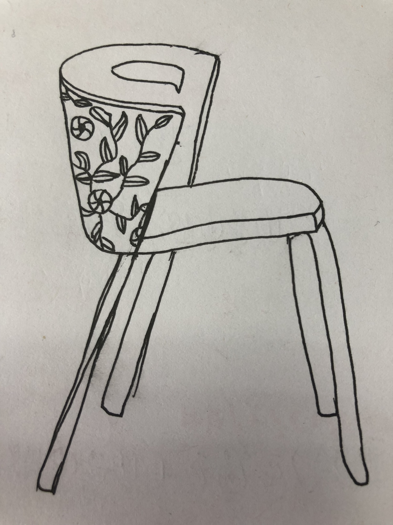 美术四级考试作品椅子图片