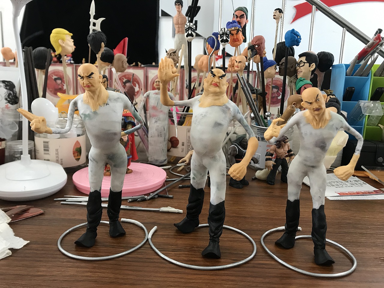康健面塑作品《西游妖王》