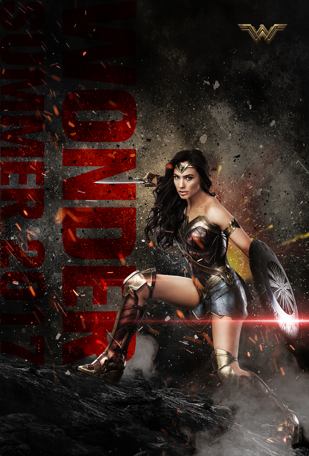 神奇女侠海报设计