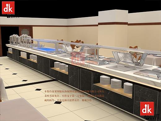食堂设备清单 移动自助餐台 食堂设备 组合式自助餐台