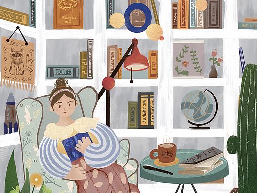 宅家的生活（个人主页-ZNTYyODI3MDQ=） - 商业插画 - 站酷设计师好小兔大人哟原创素材 - 站酷ZCOOL