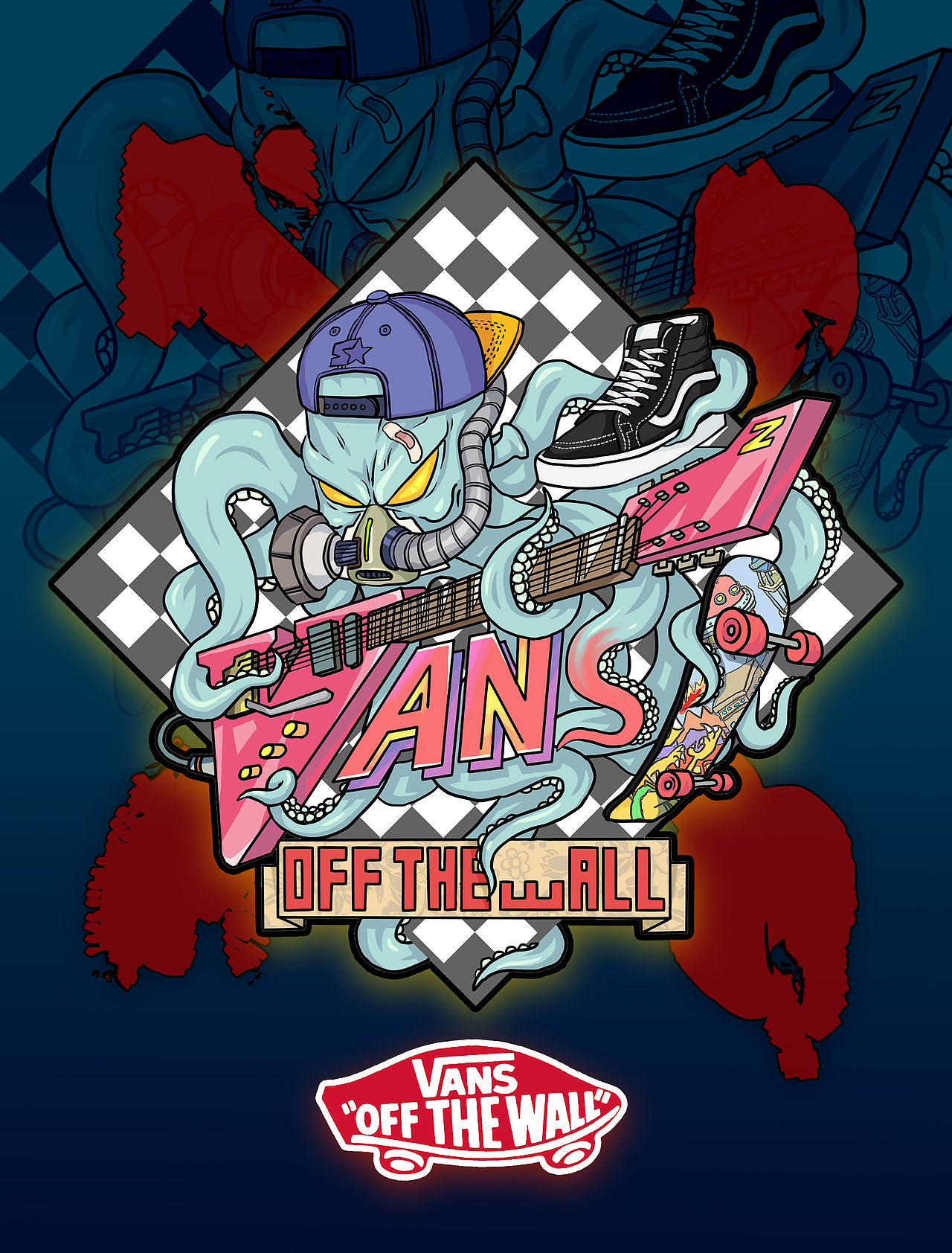 #VANS#燥未来！！！（图ZNDgwNDE5ODQ=） - 商业插画 - 站酷设计师Z先生的画笔原创素材 - 站酷ZCOOL