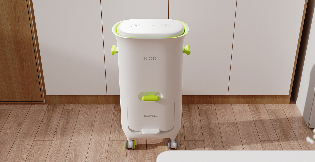 家用干湿分离垃圾桶