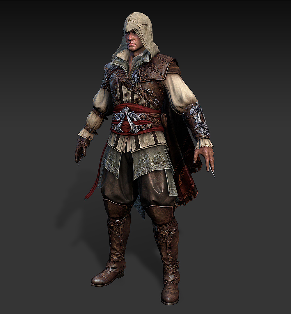 刺客信条-3d角色建模作品|三维|人物/生物|ga游戏教育 - 原创作品