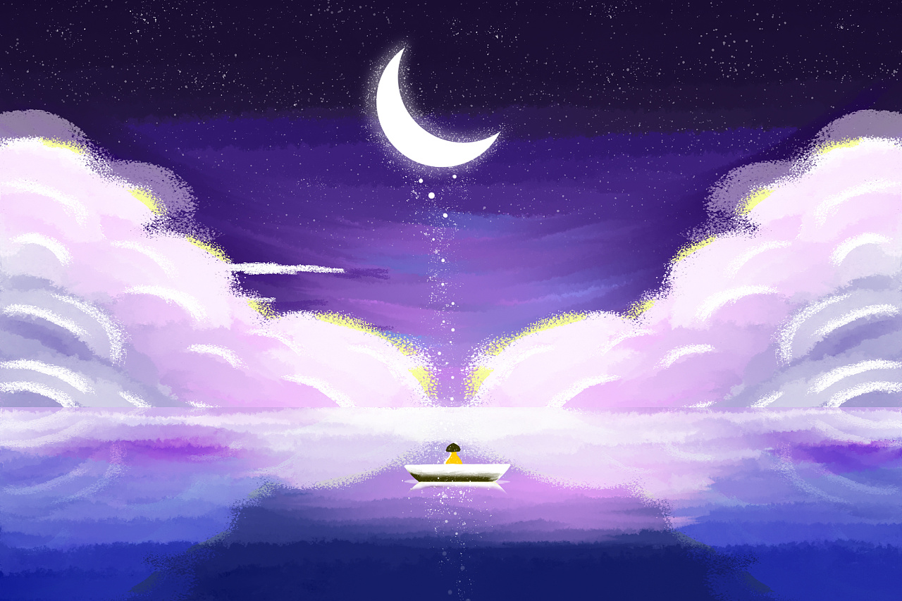 插画习作—星河