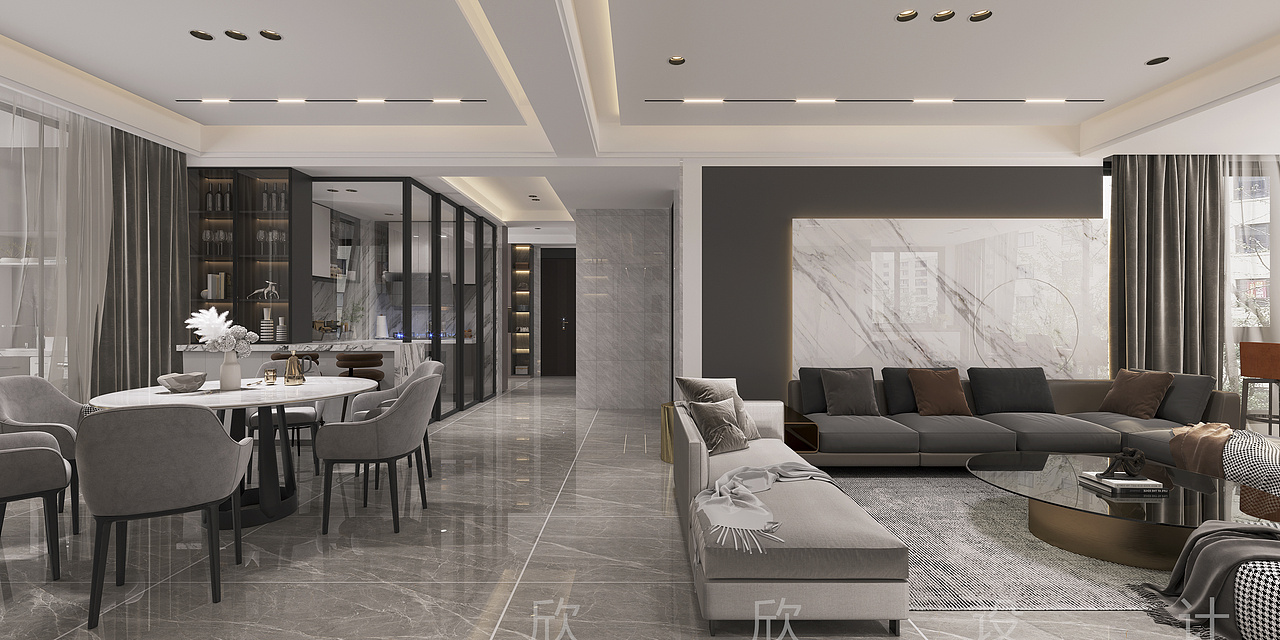 现代风设计效果表现