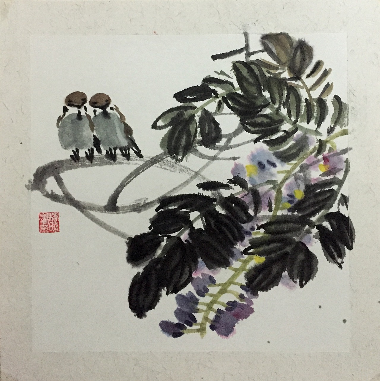 小品画-紫藤