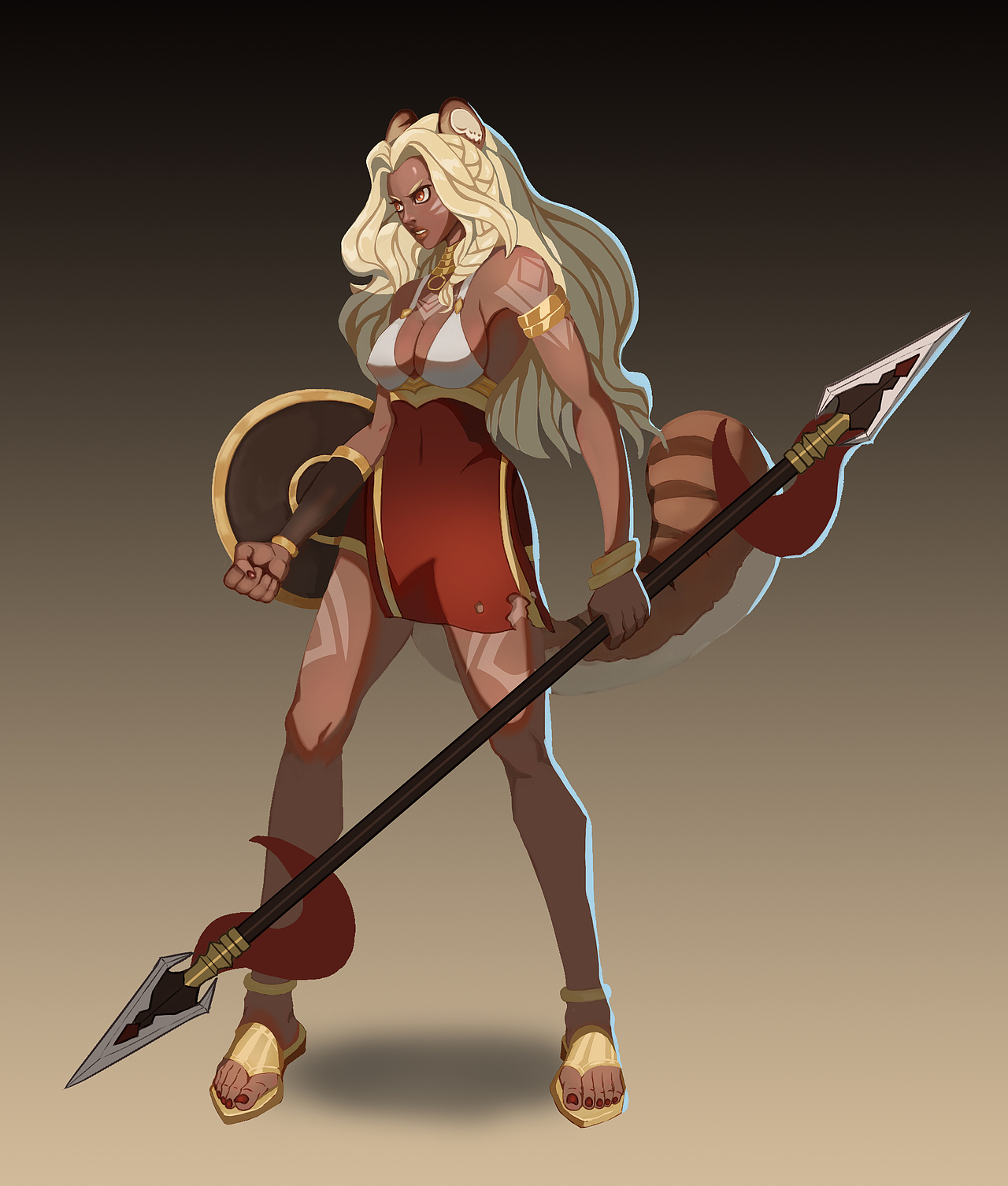 akf豹女|插画|游戏原画|bswalter_原创作品-站酷zcool