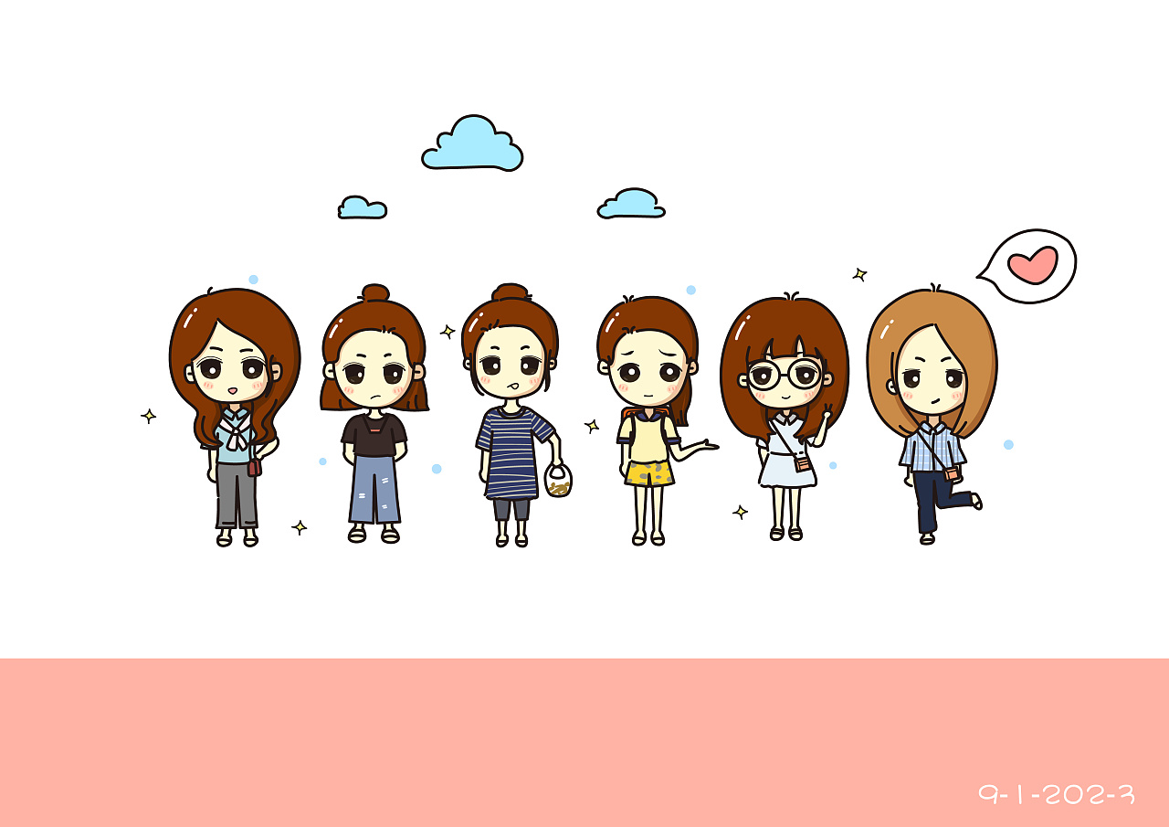 q版寝室毕业照|动漫|其他动漫|香芋咔咔 - 原创作品 - 站酷 (zcool)