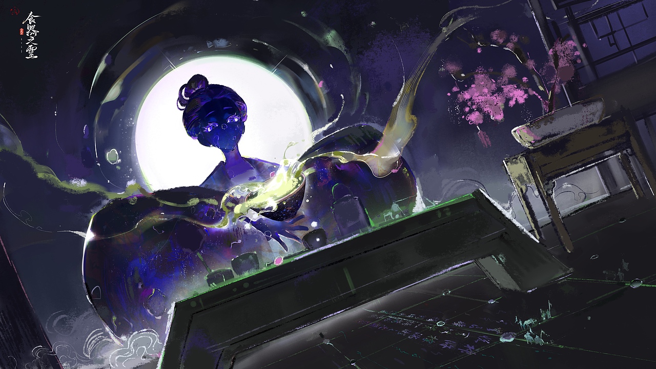 「食器之灵」古代食器拟人主题CG插画（图ZMzQxODQ1MDQ0） - 艺术插画 - 站酷设计师幌籽鸭脖原创素材 - 站酷ZCOOL