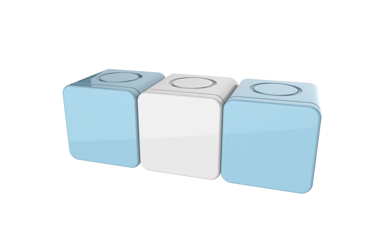 蓝白搭配。事实证明,白色也是跟冰箱很搭。白色给人干净、明亮、舒适的感觉。