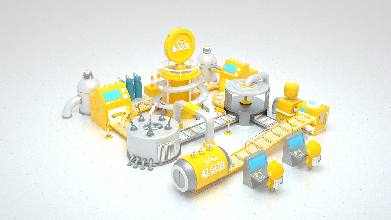 猴果汁之橙汁的生产工厂-创意设计深圳/设计爱好者/2年前/746浏览柠檬