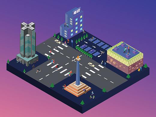 2.5D建筑（个人主页-ZNDkyMTM5NDg=） - 其他平面 - 站酷设计师Relieved8原创素材 - 站酷ZCOOL