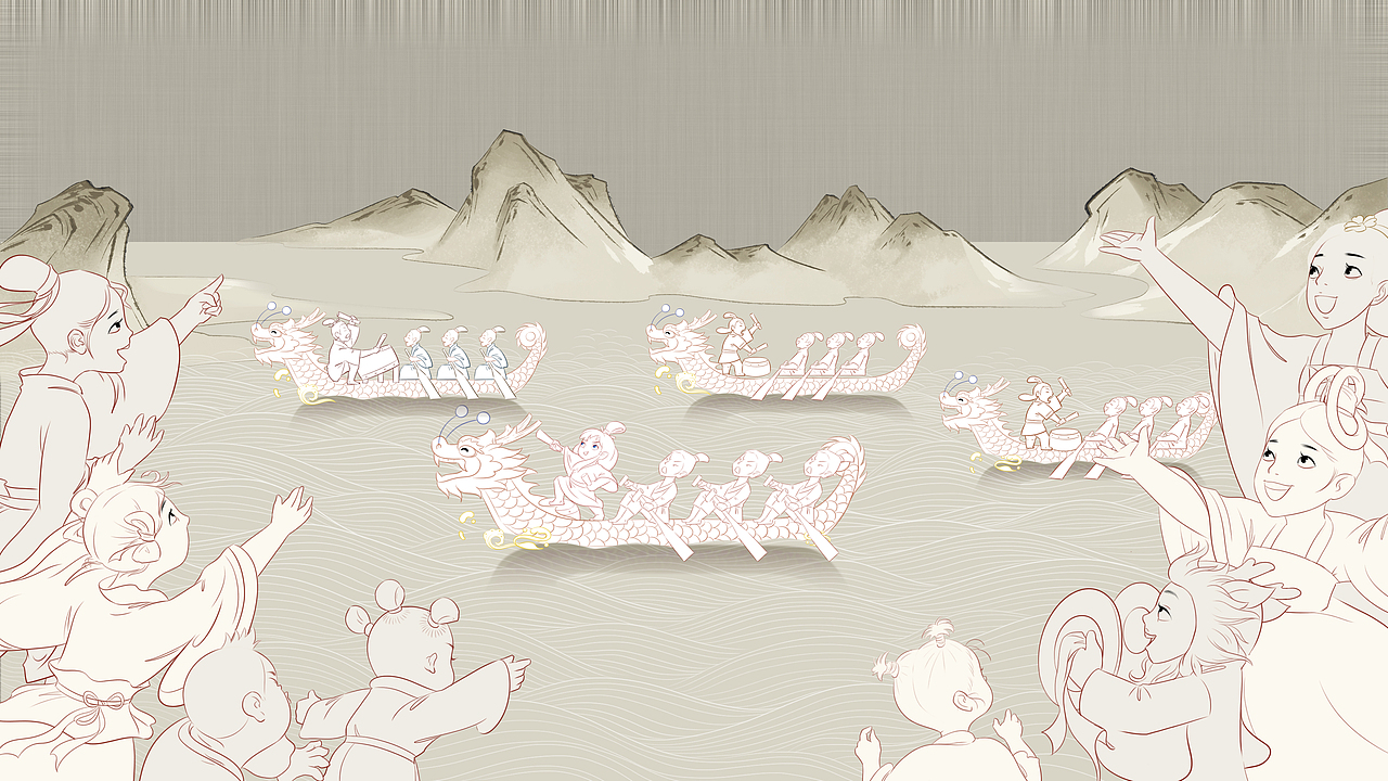 端午安康（图ZMjEzNTg5NDQ4） - 商业插画 - 站酷设计师宅塘原创素材 - 站酷ZCOOL