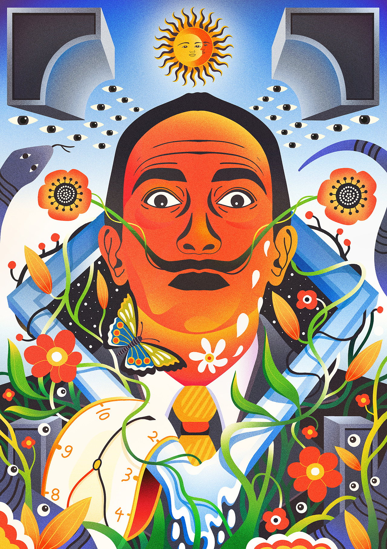 达利的梦境--卷耳|插画|艺术插画|插画师卷耳 - 原创作品 - 站酷