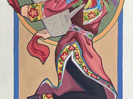 西南地区少数民族原创油画组画《同音共律》