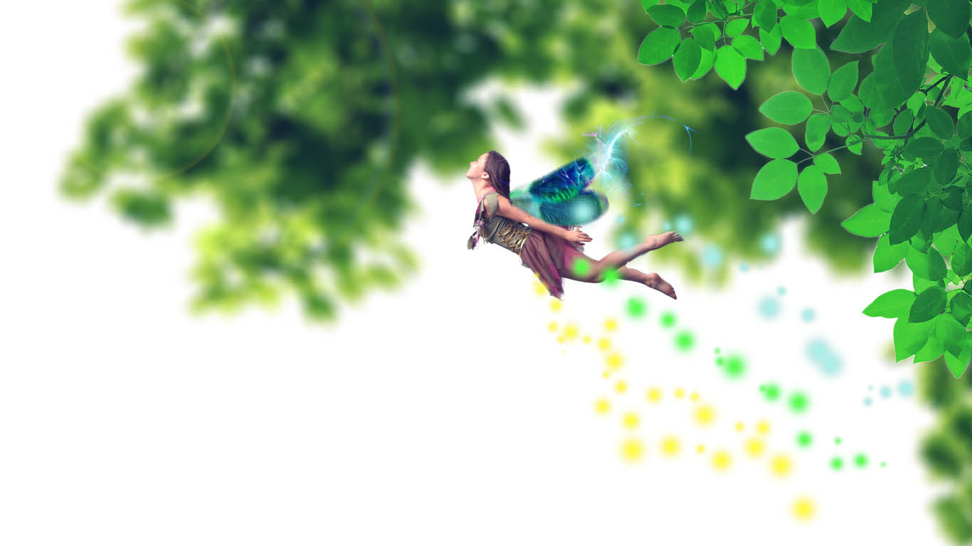 森林中飞舞的精灵