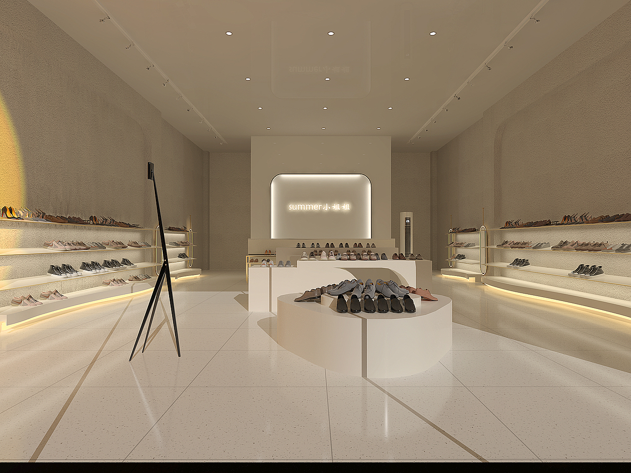 韩系鞋店（图ZMjkzMDY0MDg4） - 商业空间设计 - 站酷设计师Z07015098原创素材 - 站酷ZCOOL