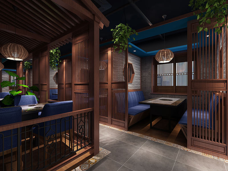 郑州红达小牛清真火锅装修设计公司案例