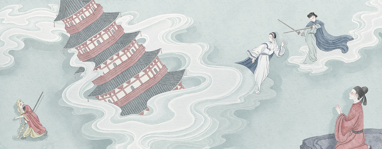 白蛇传插图（图ZMzc4ODgyNTM2） - 绘本 - 站酷设计师小红帽lh原创素材 - 站酷ZCOOL