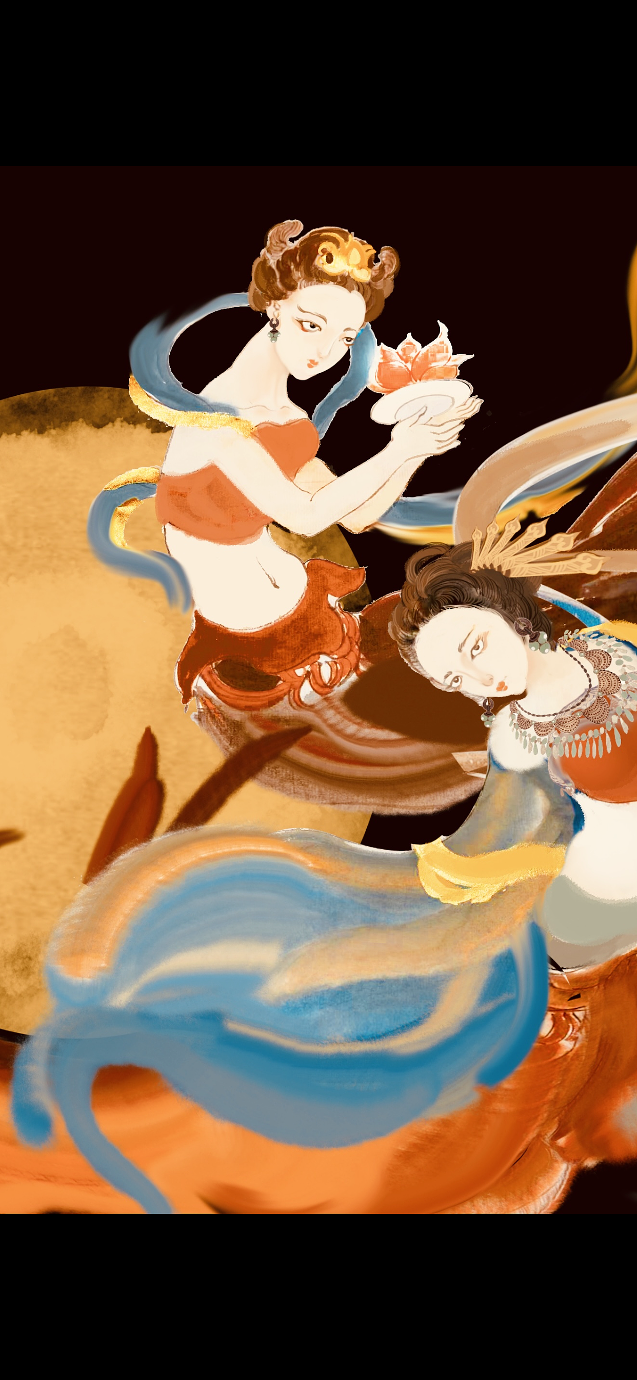 行宫见月伤心色 夜雨闻铃肠断声