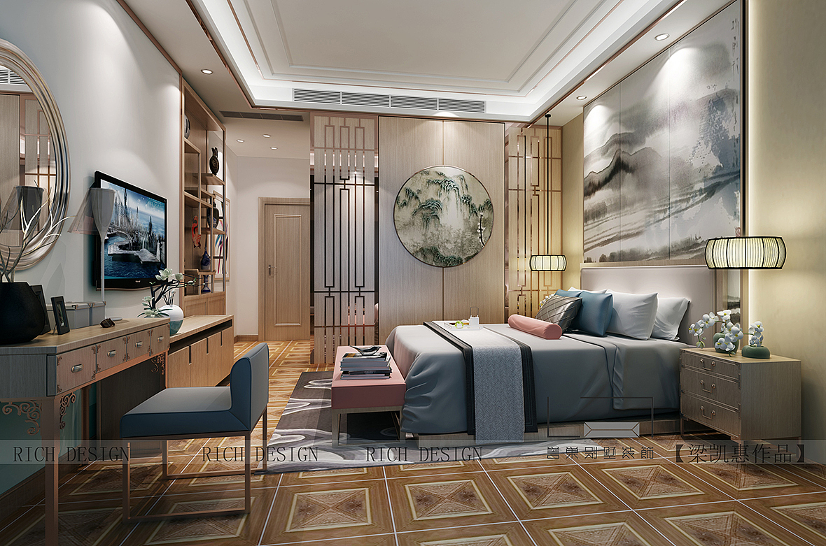 红树别院中式装修装饰,深圳装修公司