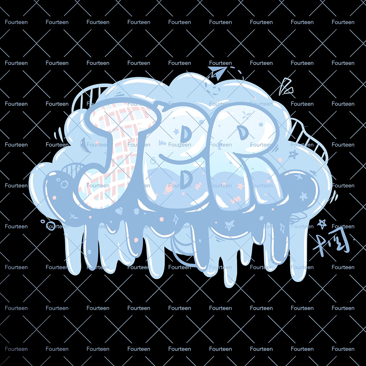 字母涂鸦（图ZMjI5NTE0ODky） - 新锐潮流插画 - 站酷设计师没有舍曲林原创素材 - 站酷ZCOOL