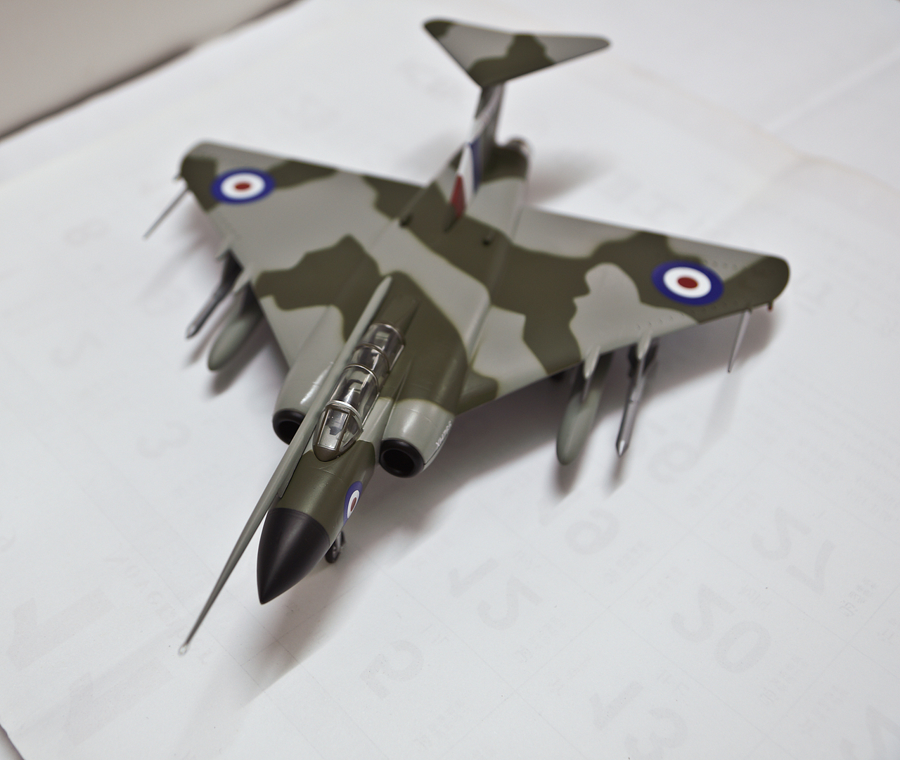 合金模型不列颠的三角重剑格罗斯特标枪战斗机172
