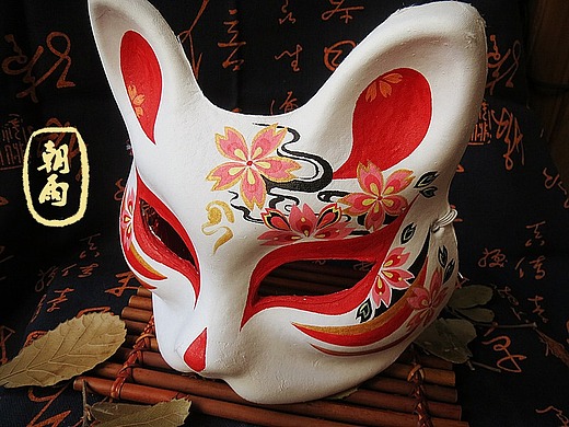 手绘狐狸面具