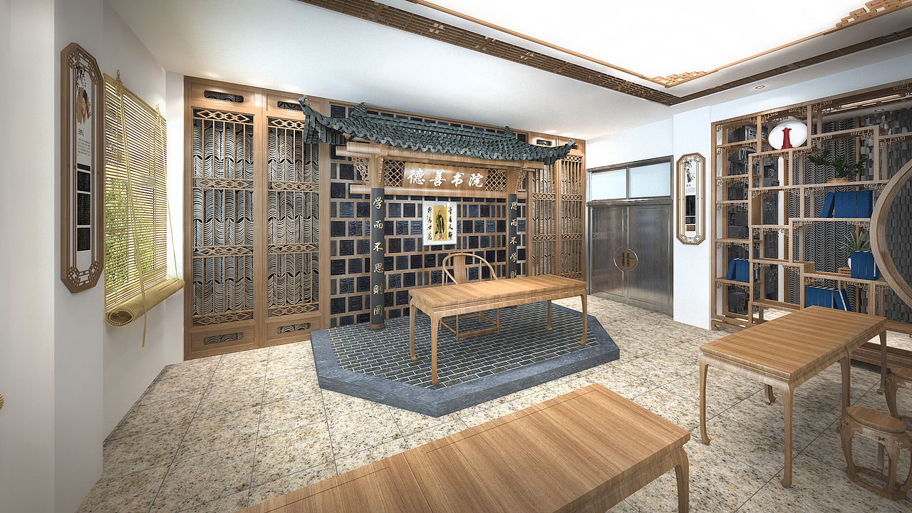 德善书院（校园文化）（图ZMjU3NzM0NDky） - 展陈设计 - 站酷设计师海豚和珣子原创素材 - 站酷ZCOOL