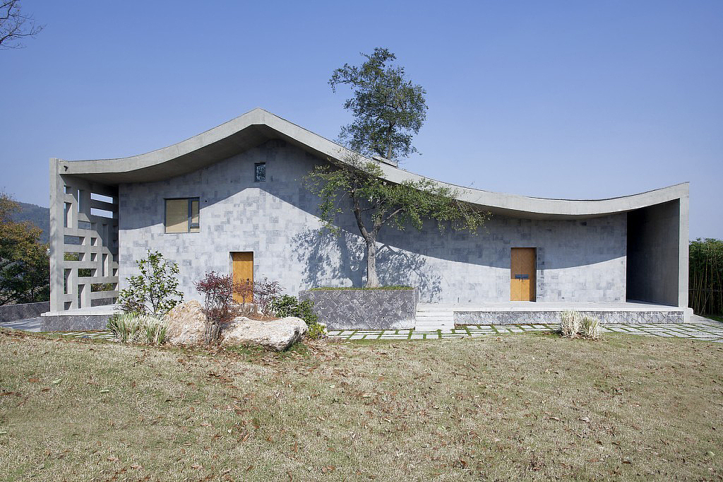 现代乡土建筑三合宅SU模型下载